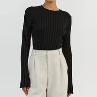 Chelsea Ribbed Knitted Sweater