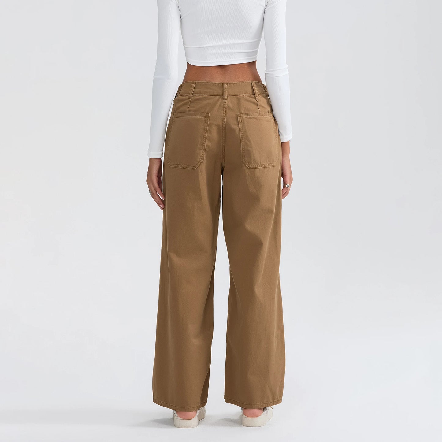 High Waist Wide Leg Denim Pants