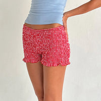 Colored  Shirred Bloomer Shorts