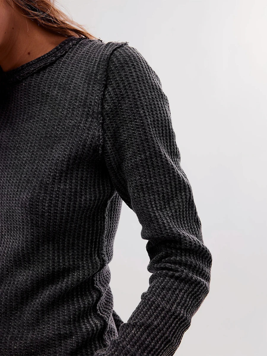 Long Sleeve Knit One Neck top