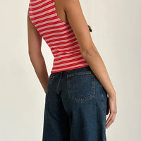 Summer Stripes Print Tank Top