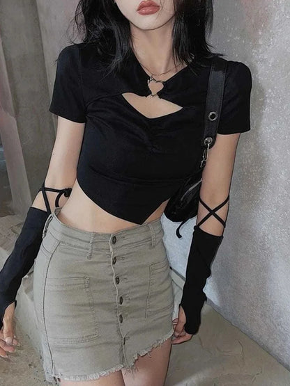 Cropped Short Sleeve
