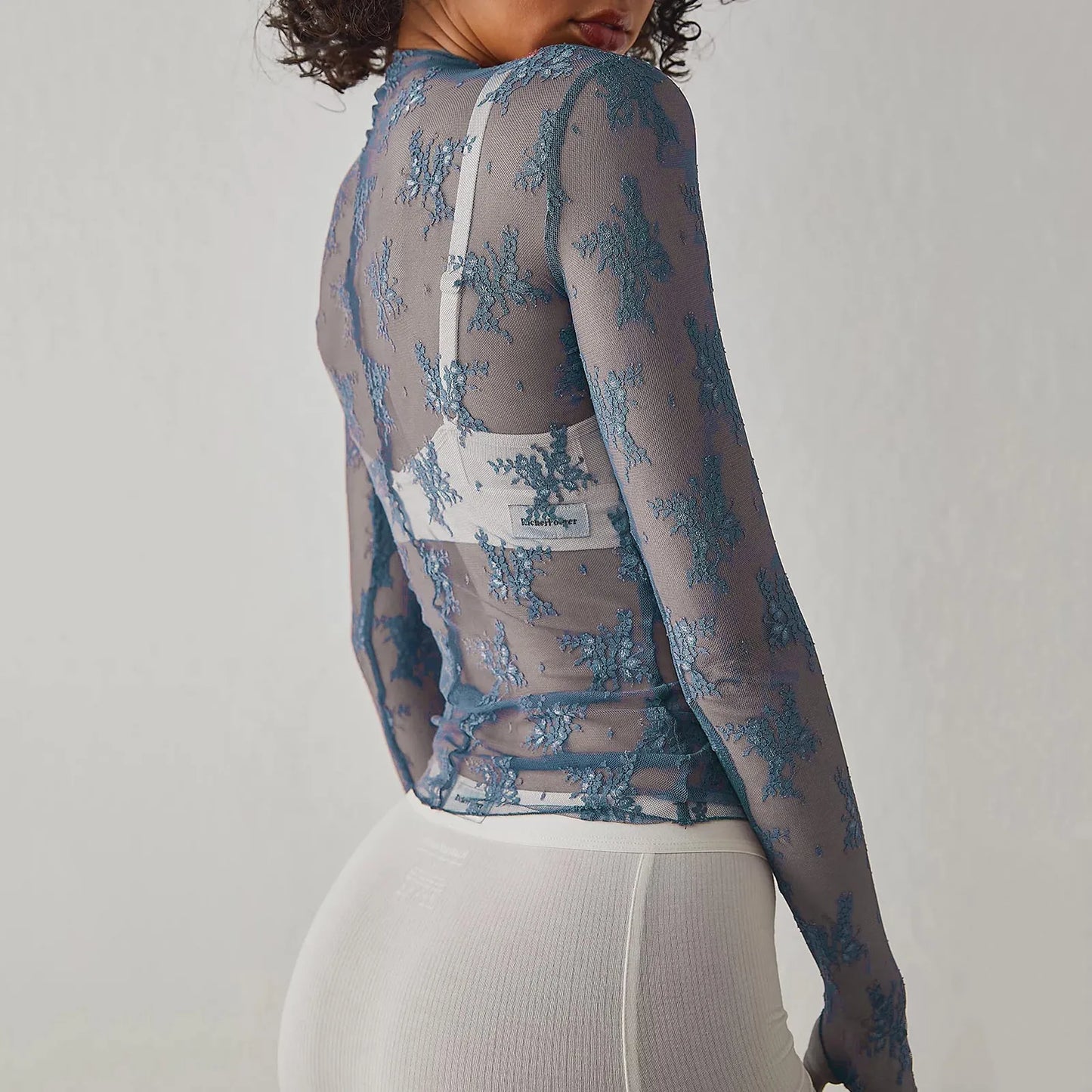 Long Sleeve Floral Lace Top