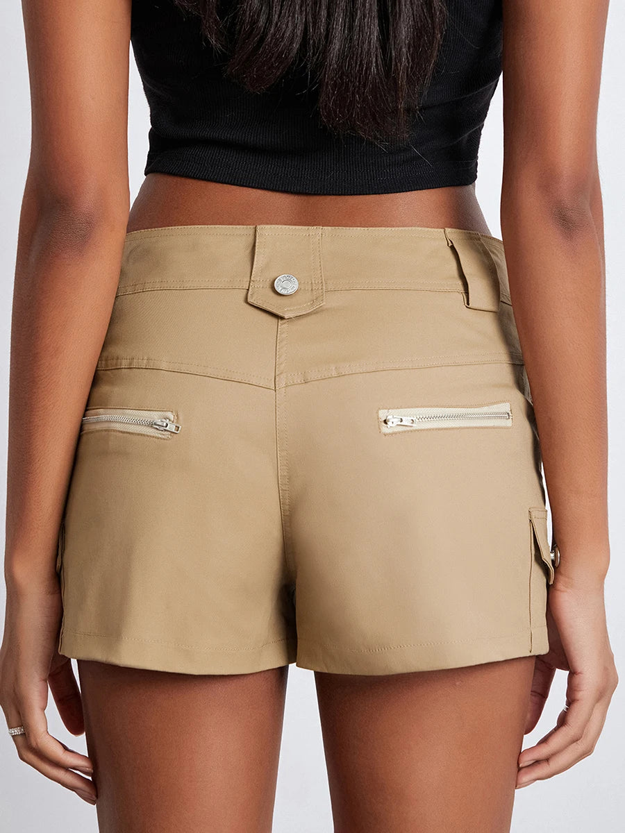 Fashion Low Rise Cargo Shorts