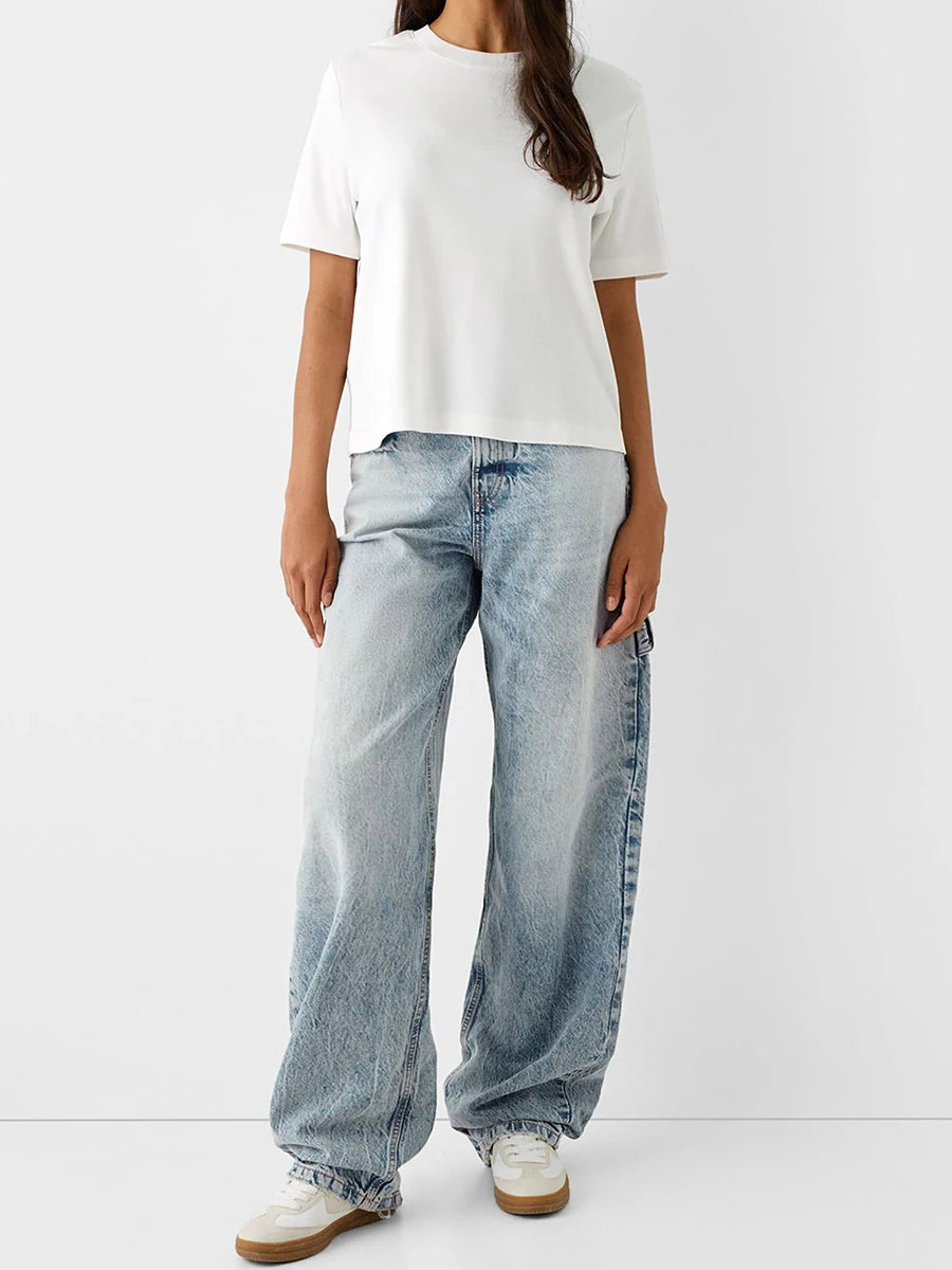 women Low Rise Boyfriend Jeans