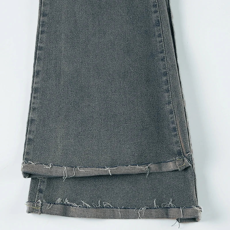 Wide Leg Denim Pants