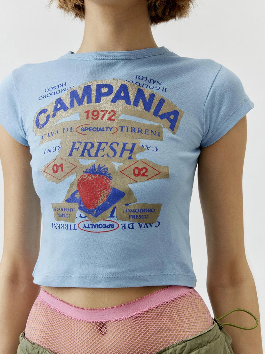 Winning Strawberry Baby Tee Shirt