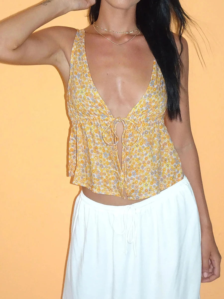 Floral Print Tank Top