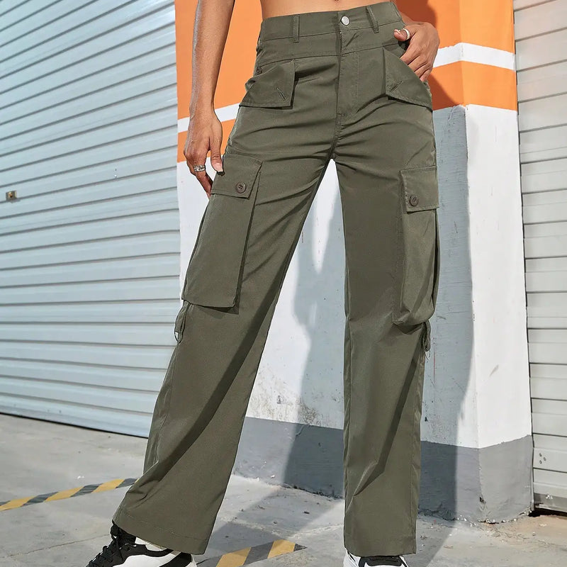 Straight Leg Cargo Pants