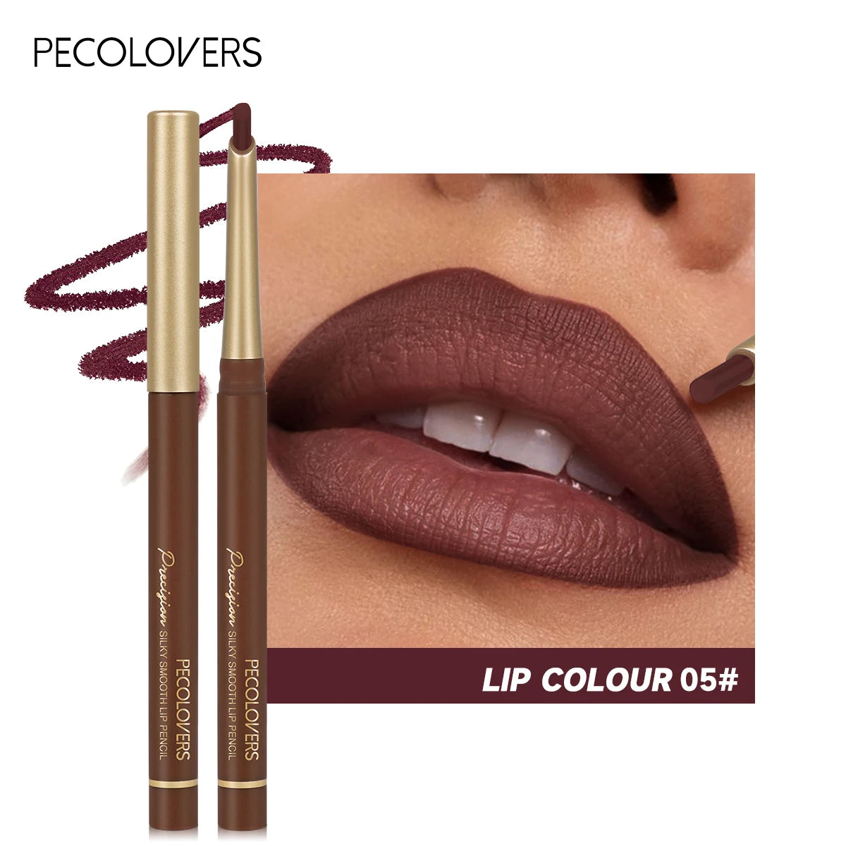 Bevel-Edge Matte Lip Contour Pencil