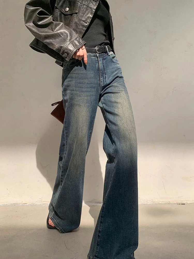 Ladies Wide Leg Jeans