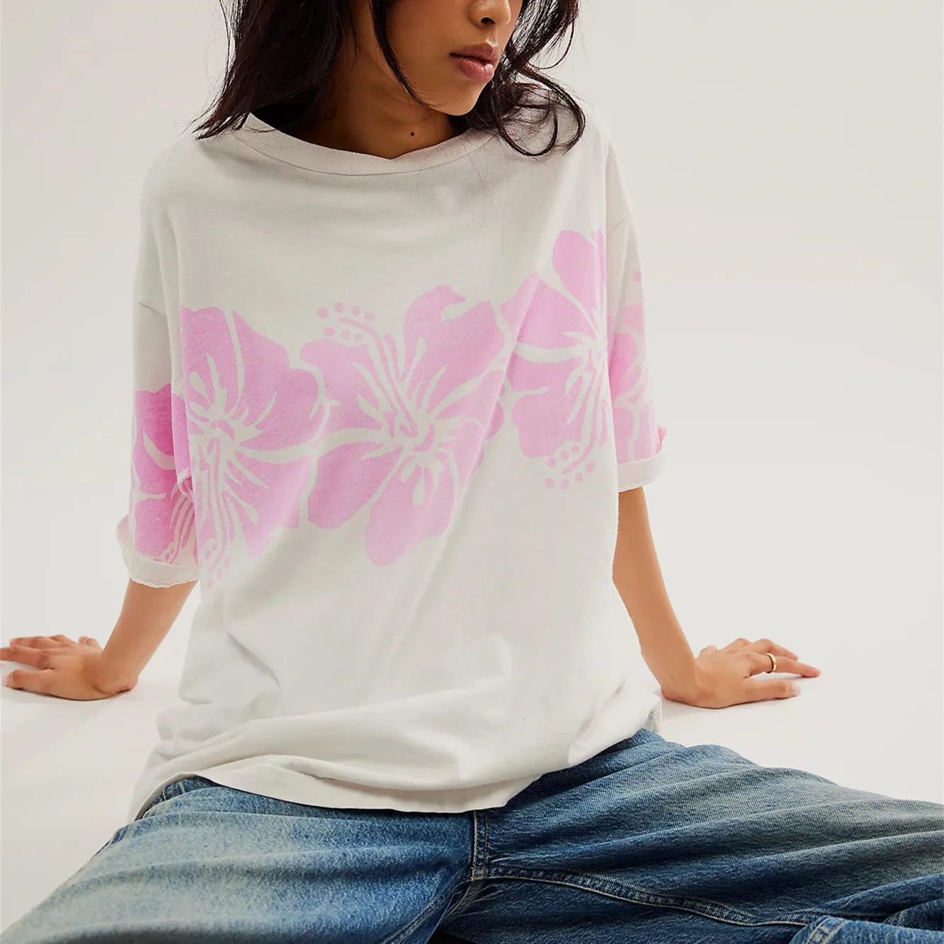 Crew Neck Gaphic Baby Tee