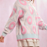 Women’s Heart Jacquard Knit Sweater