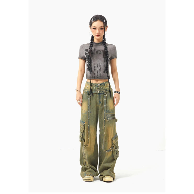 American Retro Hiphop Boyfriend Jeans