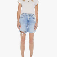 Eva Straight Holes Denim Shorts
