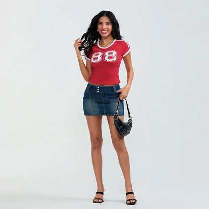 Babe  V Neck Tee
