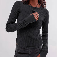 Long Sleeve Knit One Neck top