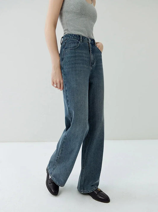 Elegante blue Wide Leg Jeans