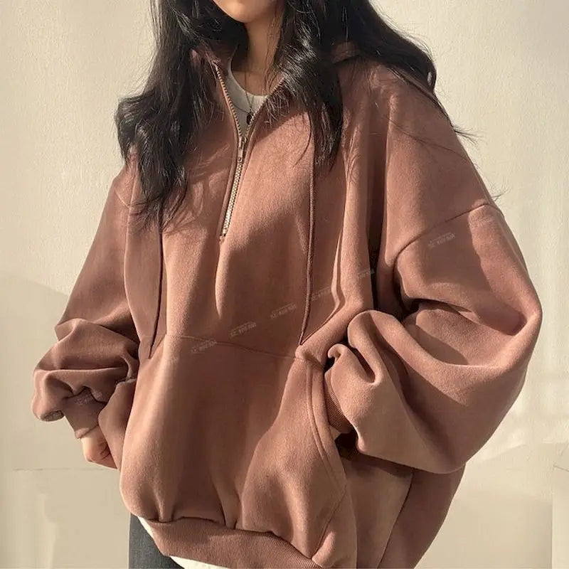 Oversized Zip Up Hoodie