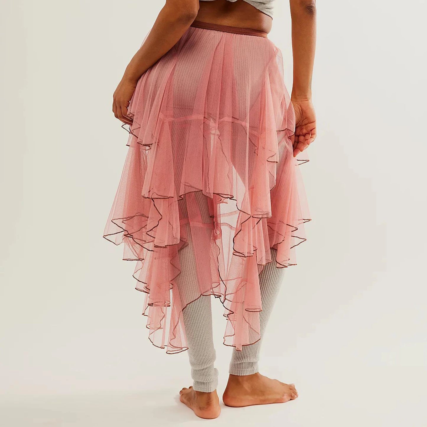 Chelsea Ruffled Elastic Waist Skirt