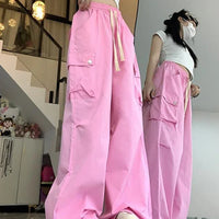 High Waist Wide Leg Cargo