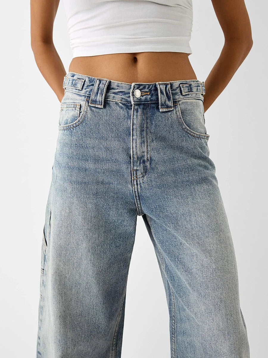women Low Rise Boyfriend Jeans