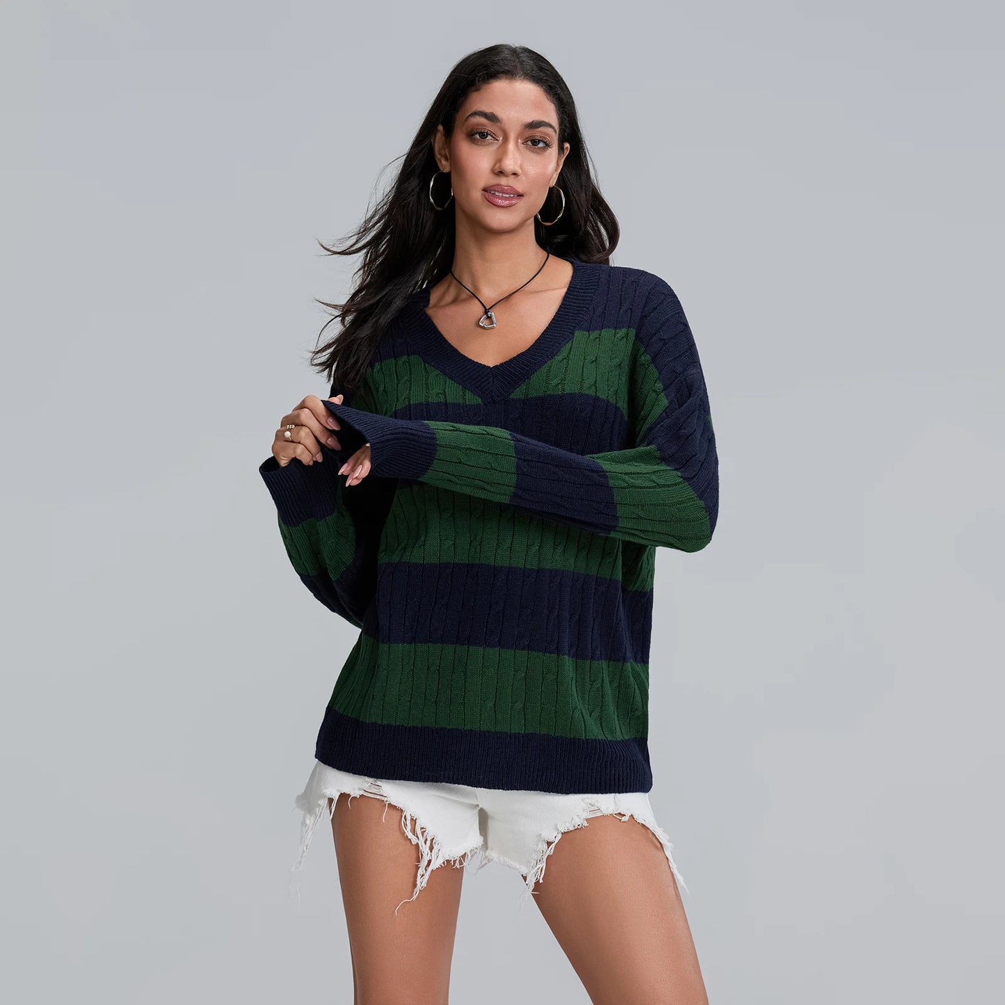 Oversized Crew Neck Pullover Sweater
