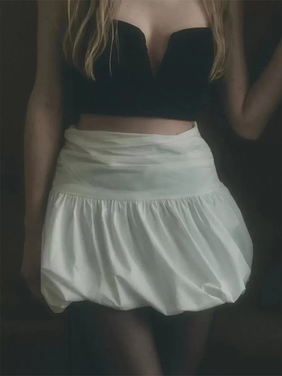 Trendy Streetwear Bubble Skirt