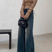 Ladies Wide Leg Jeans