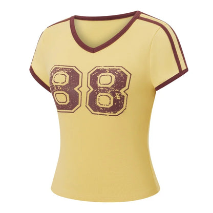Babe  V Neck Tee
