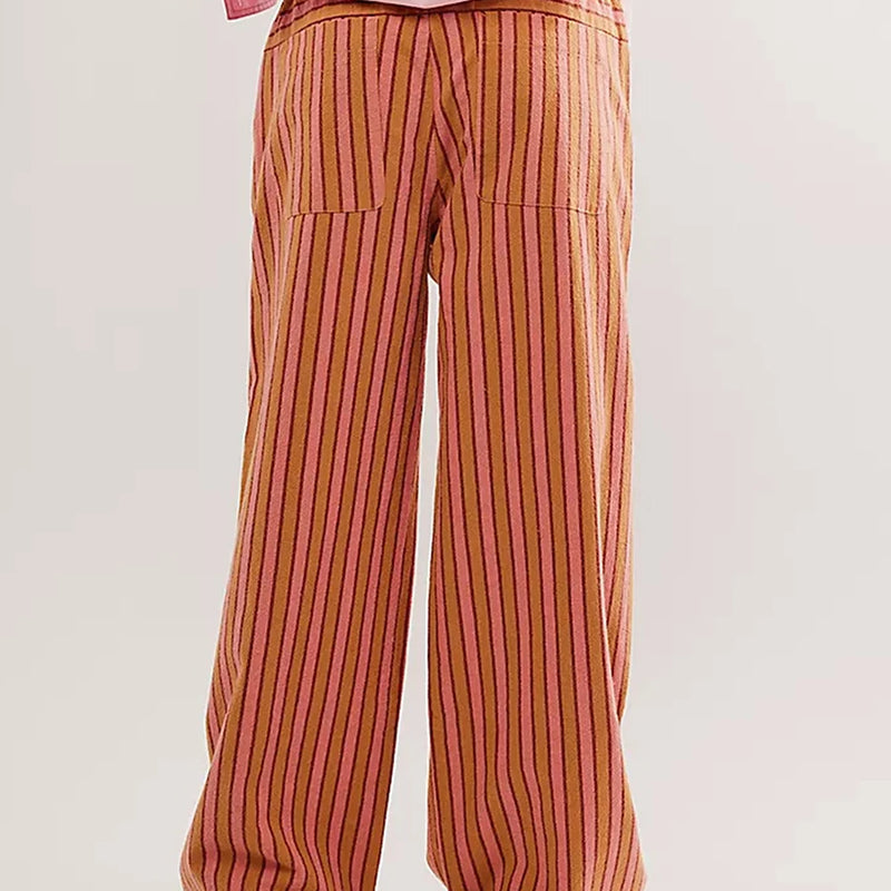 Women’s Baggy Striped Wide Leg Pants