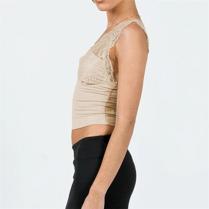 Slinky V-Neck Sleeveless Top