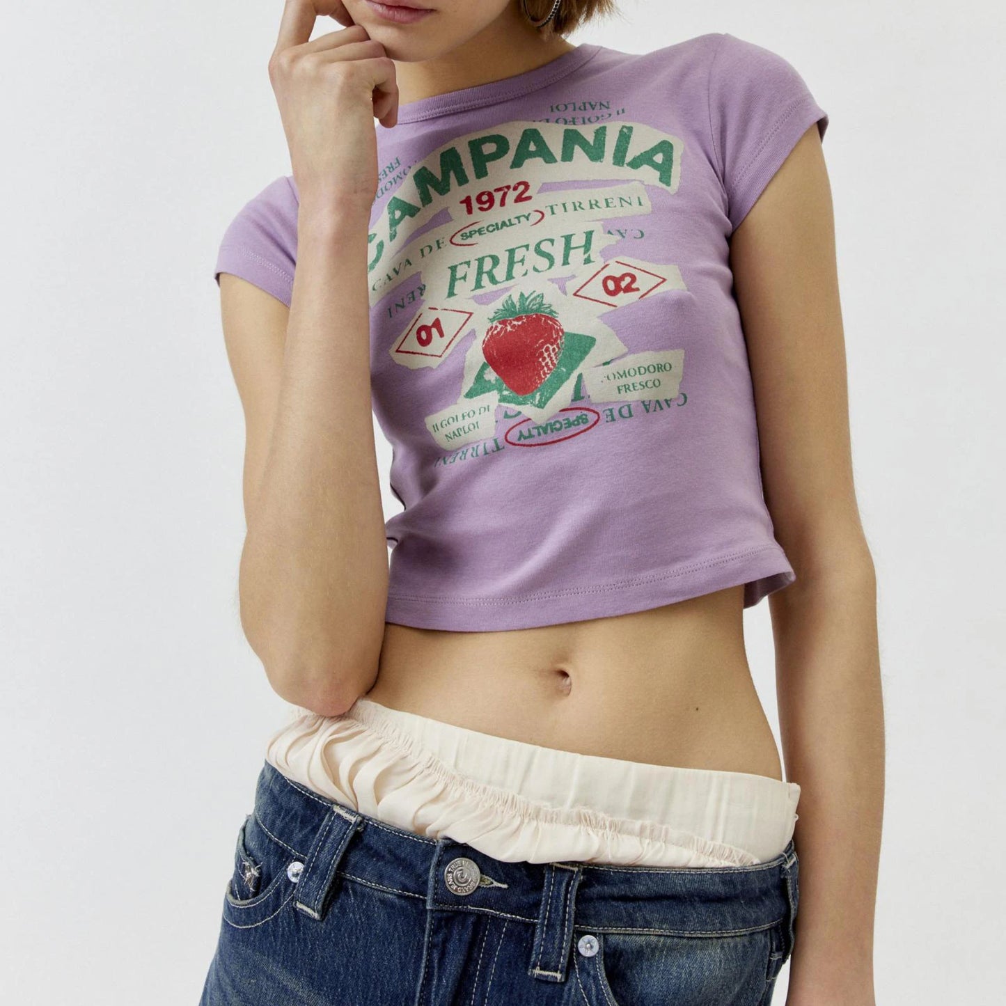 Winning Strawberry Baby Tee Shirt