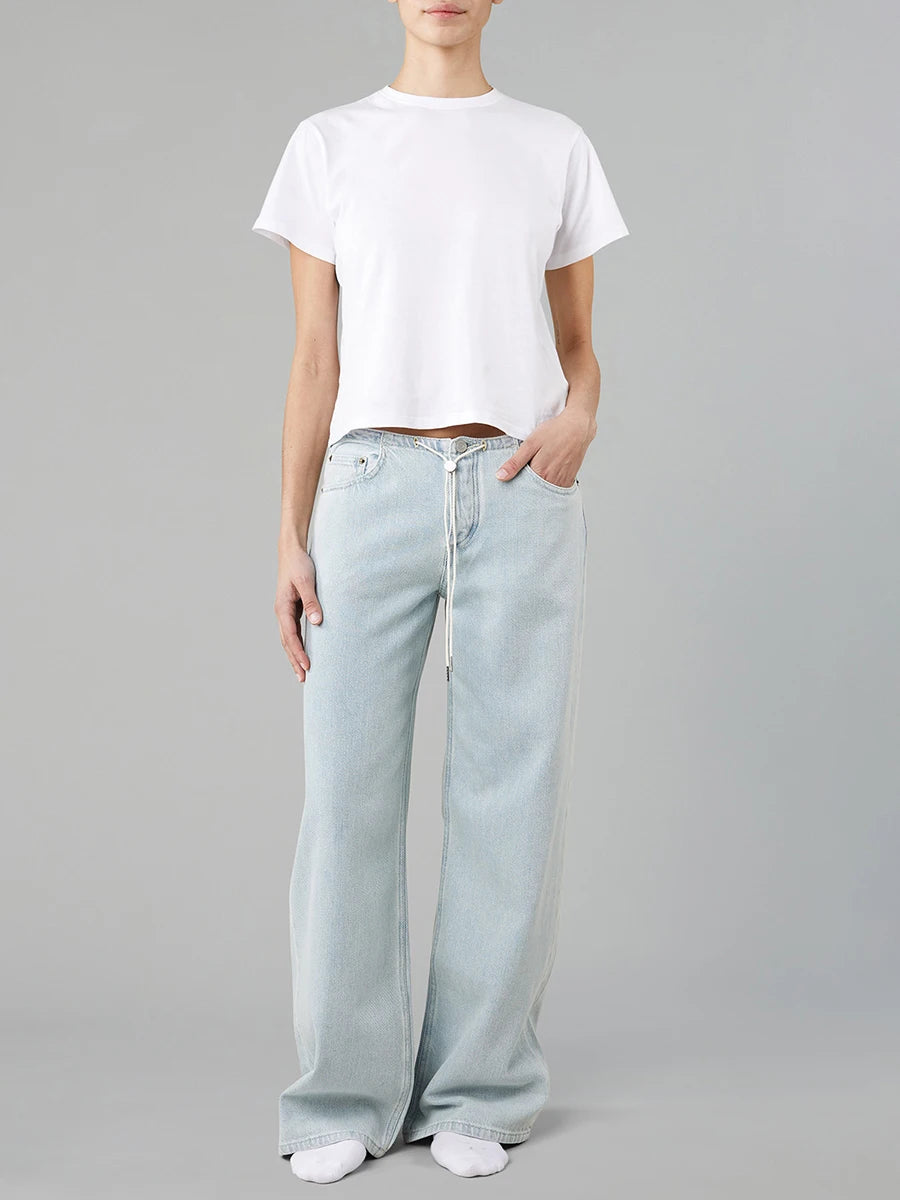 Women’s Drawstring Loose Fit Jeans