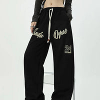 Black Wide Leg Sweatpants