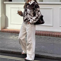 Cow Printed Short Jacket