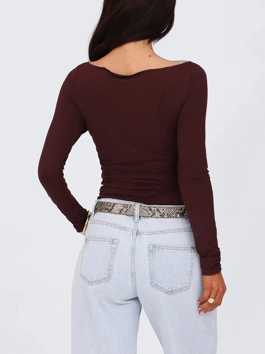 Long Sleeve Basic Tee Top