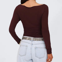 Long Sleeve Basic Tee Top
