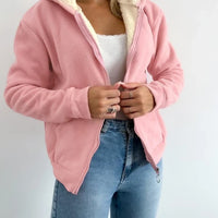 Zip Up Lamb Wool Jacket