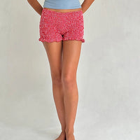 Colored  Shirred Bloomer Shorts