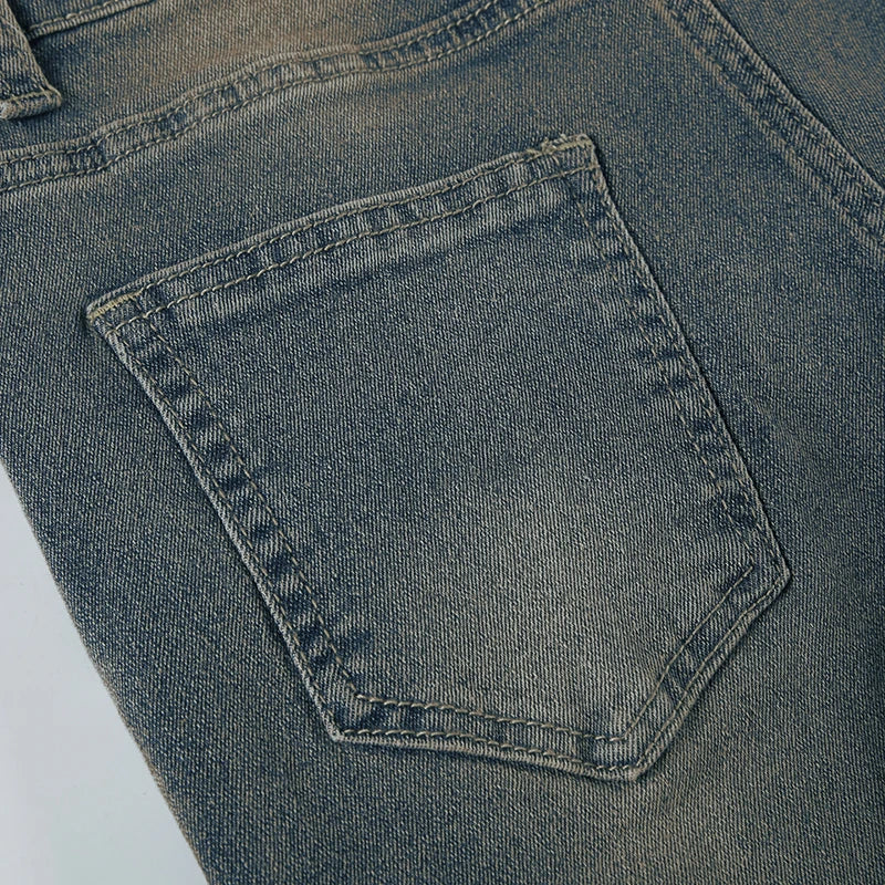 Wide Leg Denim Pants
