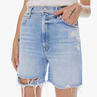 Eva Straight Holes Denim Shorts