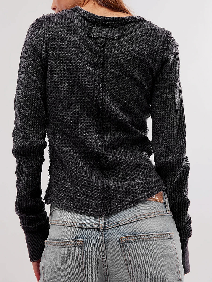 Long Sleeve Knit One Neck top