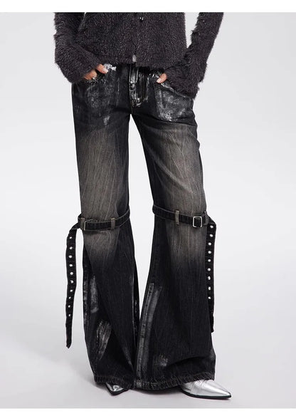 Black Baggy Boyfriend Jean