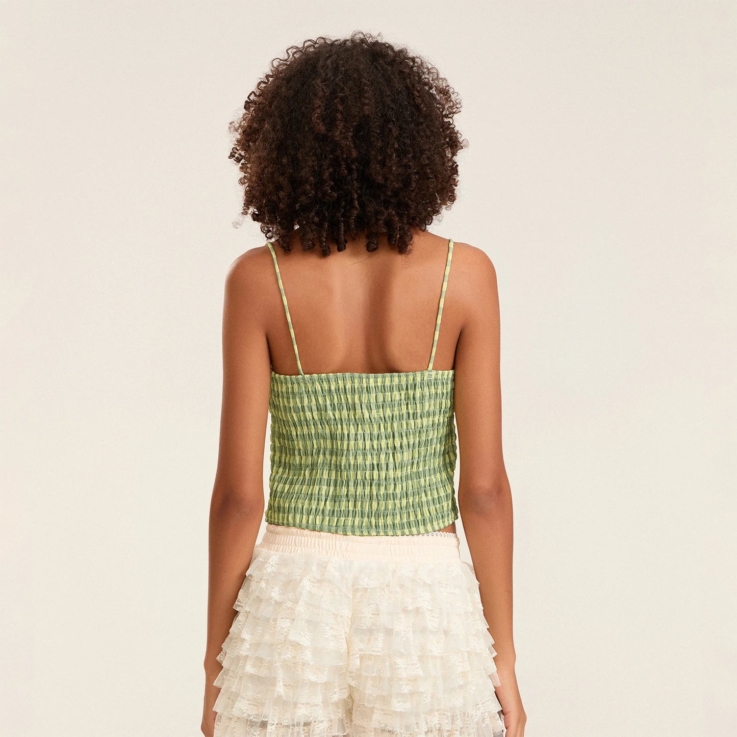 Spaghetti Strap Plaid Camisole