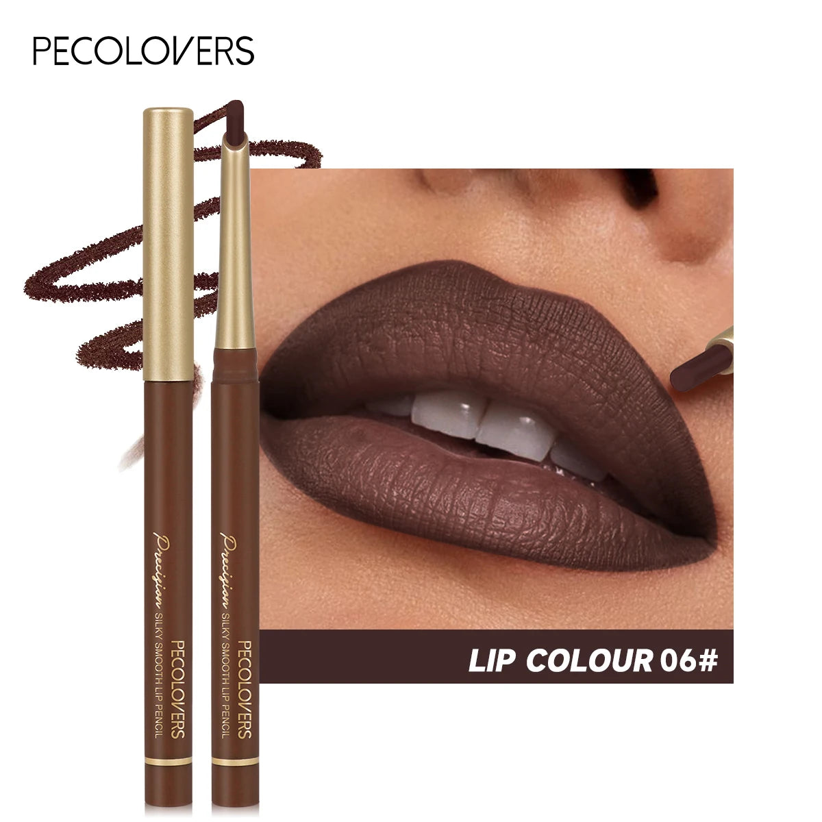 Bevel-Edge Matte Lip Contour Pencil