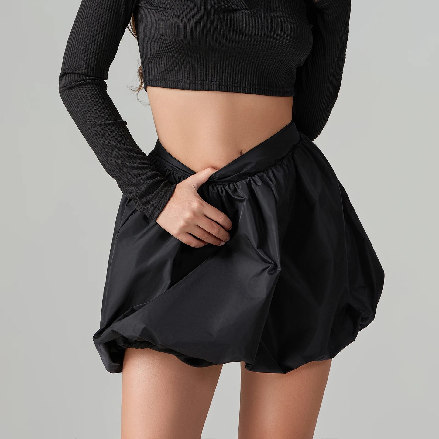 Bubbly Poplin Mini Skirt