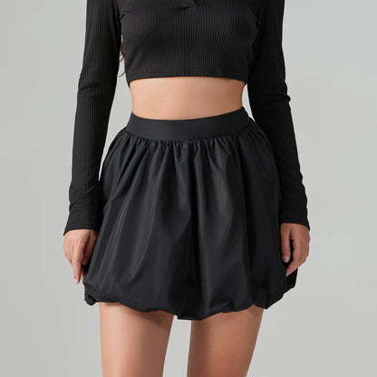 Bubbly Poplin Mini Skirt