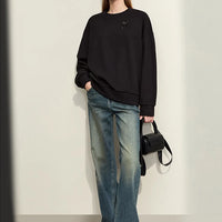 Light Washed Slouchy Straight Jean