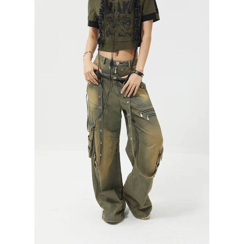 American Retro Hiphop Boyfriend Jeans